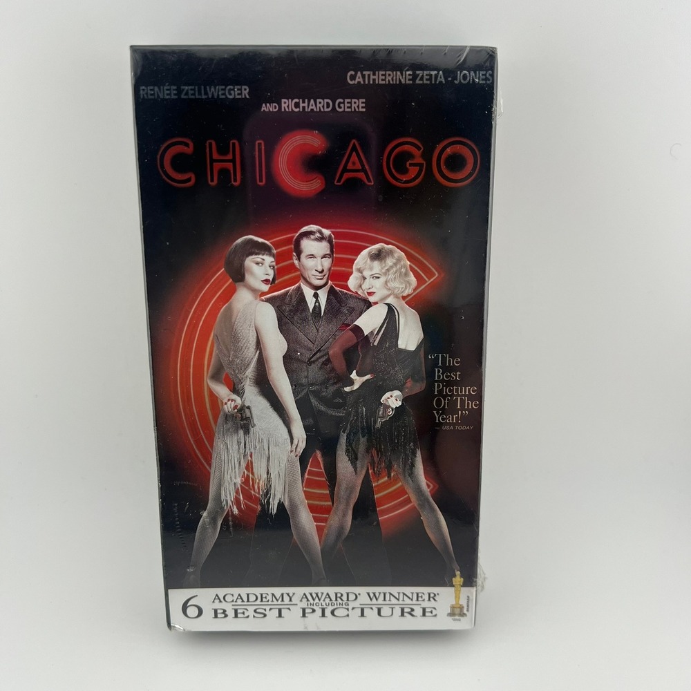 Chicago VHS 2003 Sealed Renee Zellweger Catherine Zeta-Jones Miramax